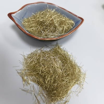 UHPC এবং কংক্রিটের জন্য 0.2mm 0.22mm ব্যাস ব্রাস লেপা মাইক্রো স্টিল ফাইবার