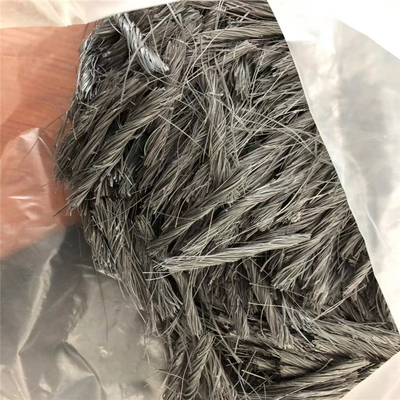 কংক্রিট কাজের জন্য ক্র্যাক-প্রতিরোধী Polypropylene PP ফাইবার গুচ্ছ ফর্ম